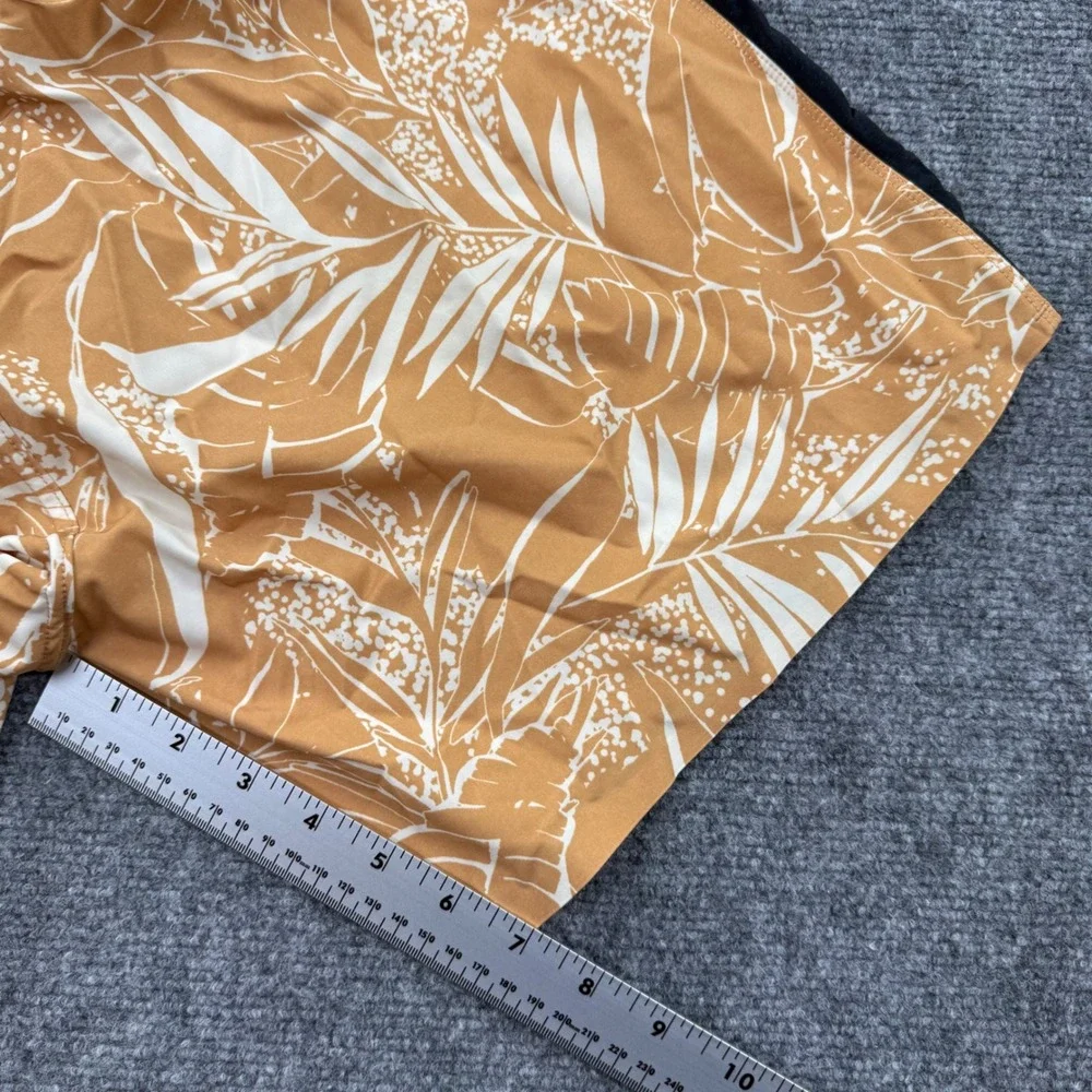 Vuori Board Shorts 34 Ochre Tropical Floral‎ Performance Swim Trunks Men's